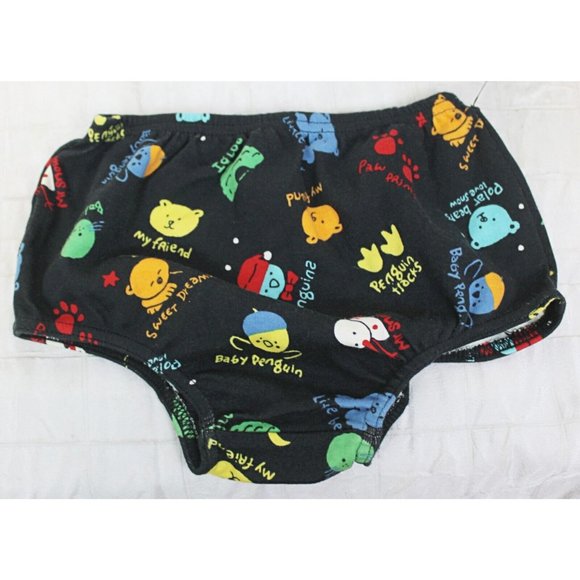 VTG NWT The Limited 3 pc Girls Baby Dress Diaper Cover Hat Bear Penguin Snowman - Picture 5 of 12